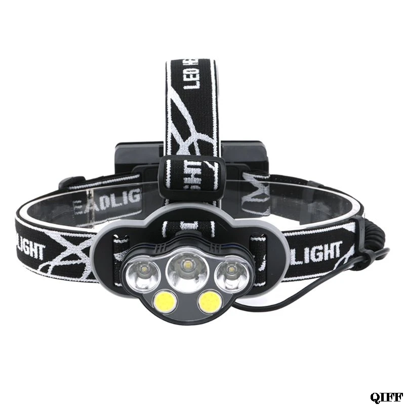 

Drop Ship&Wholesale 5-LED Super Bright Headlamp Adjustable Waterproof Head Torch Outdoor Camping Flashlight APR29