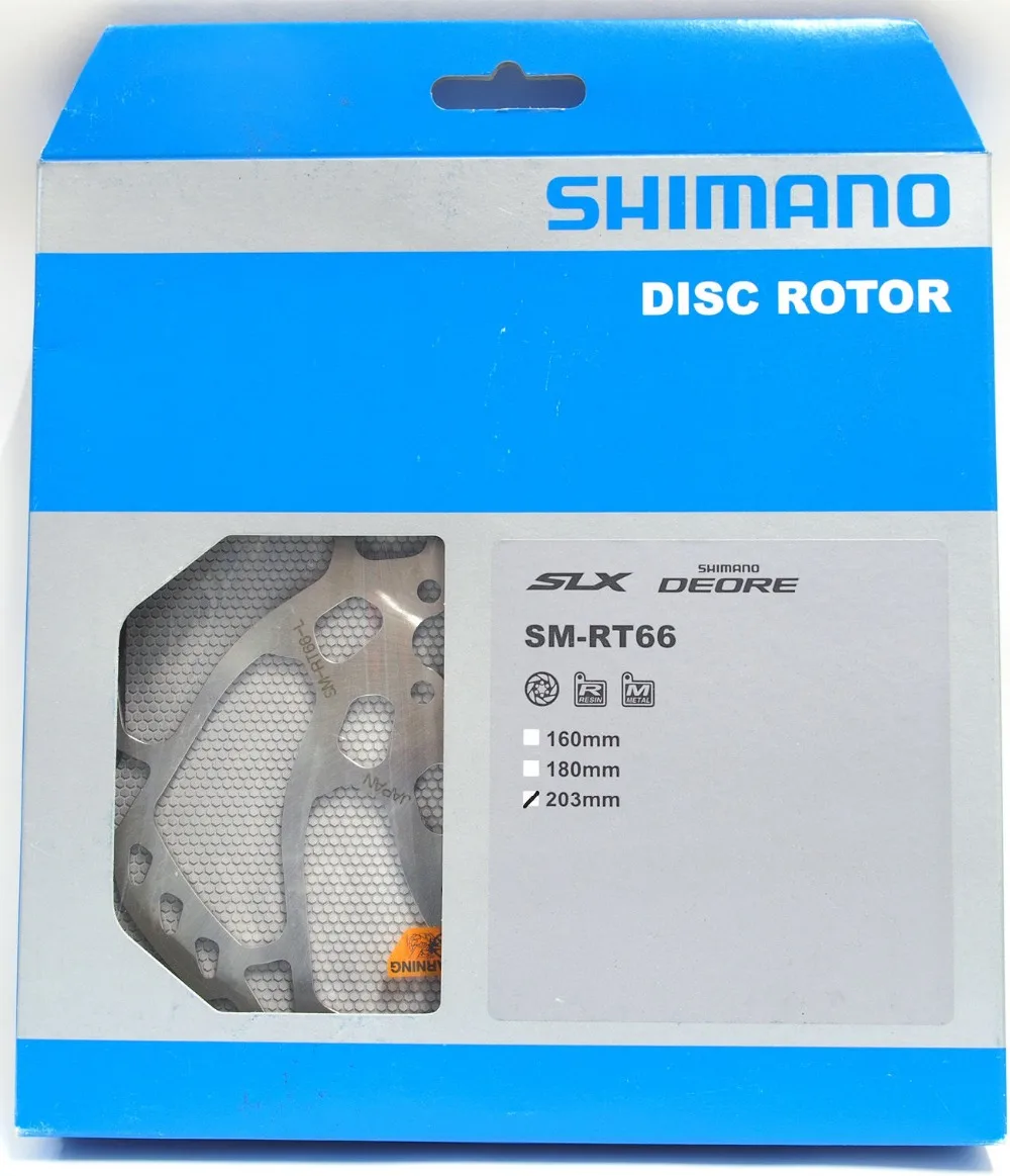 Оригинальный Shimano SLX SM RT66 160 мм/180 мм/203 мм MTB велосипед 6 болтов типа дисковых