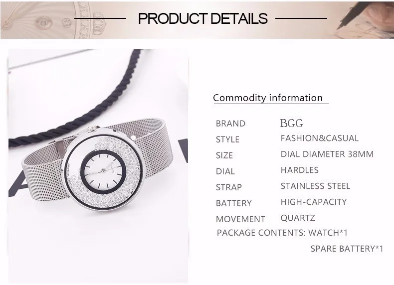 Горячая Мода из нержавеющей сетки ремешок часы для женщин Кристалл циферблат популярный бренд наручные часы женские золото серебро платье кварцевые часы