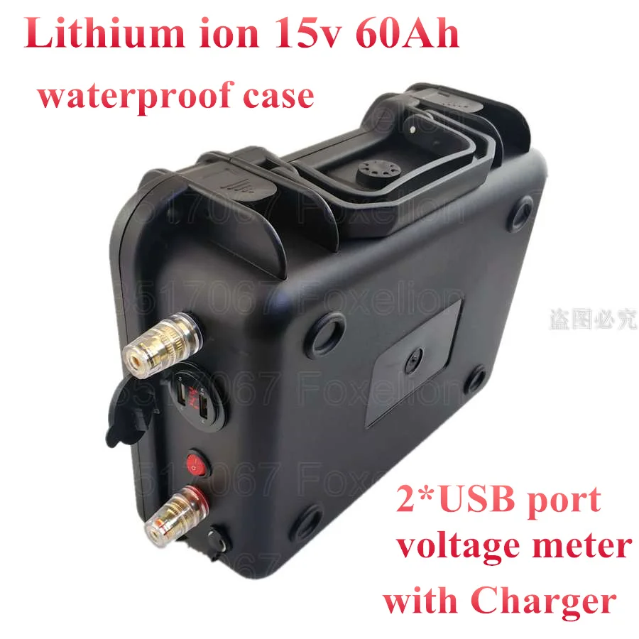 Литий-15v 60ah литиевая батарея пакет 14 8 v 4s Li-Ion 16v 50ah для Портативный Внешняя вспышка