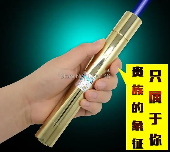 

High power 800000m 8w 450nm Blue laser pointers SOS camping signal lamp Burning match/dry wood/candle/black/cigarettes+5 caps