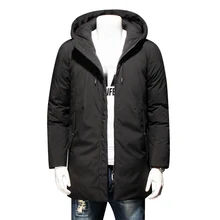 Новинка размера плюс 8XL 7XL 6X Толстая теплая зимняя куртка для отдыха с хлопковой подкладкой мужская длинная свободная куртка с капюшоном парка большой размер