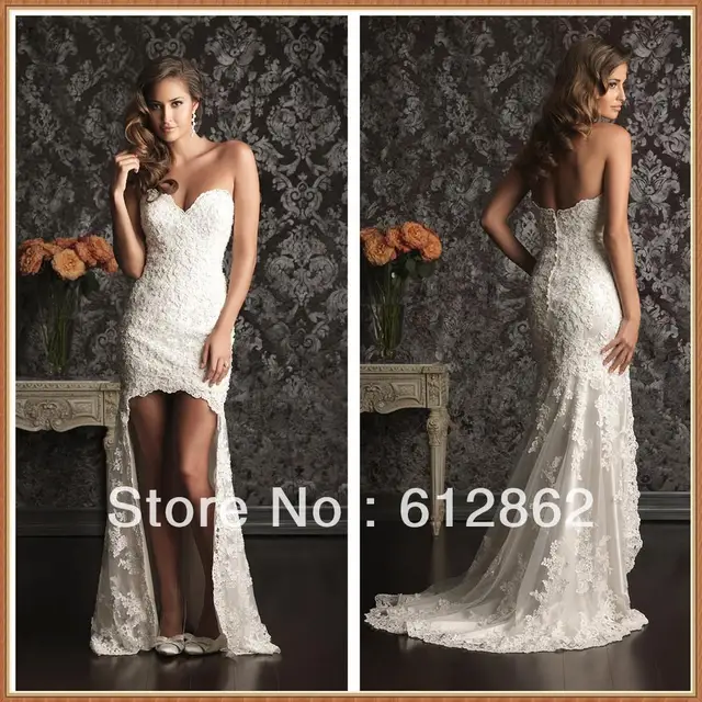 Lace Front Wedding Dress