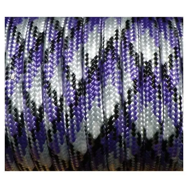 

550 Paracord 7 Inner Strands Mil Spec Type III Bushcraft Survival Lanyard Rope, 100 FT Purple Camo (#32)