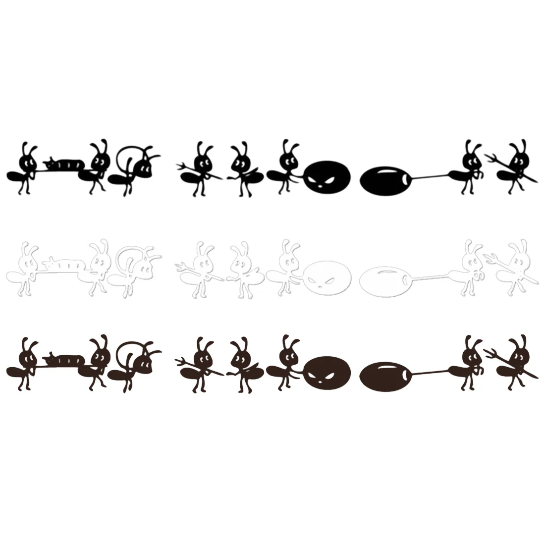 

Hot Furnishings wall stickers cartoon decoration glass stickers ant on Mirror Window Stickers Home Decoration