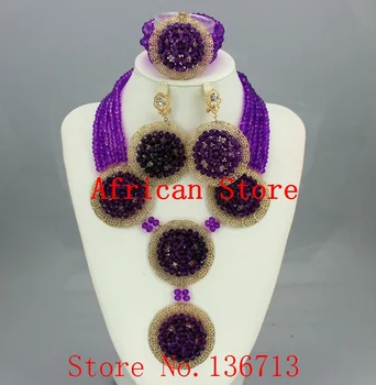 

Marvelous African Beads Jewelry Set Splendid Nigerian Beads Set New Handmade Wholesale Free Shipping R514
