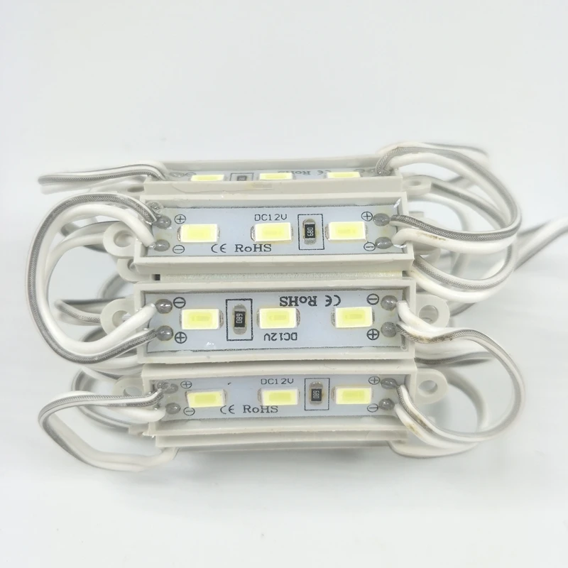 100 шт высокое Яркость DC12V SMD 5730 5630 Светодиодный светодиодный модуль подсветки светодиодный модули для вывесок