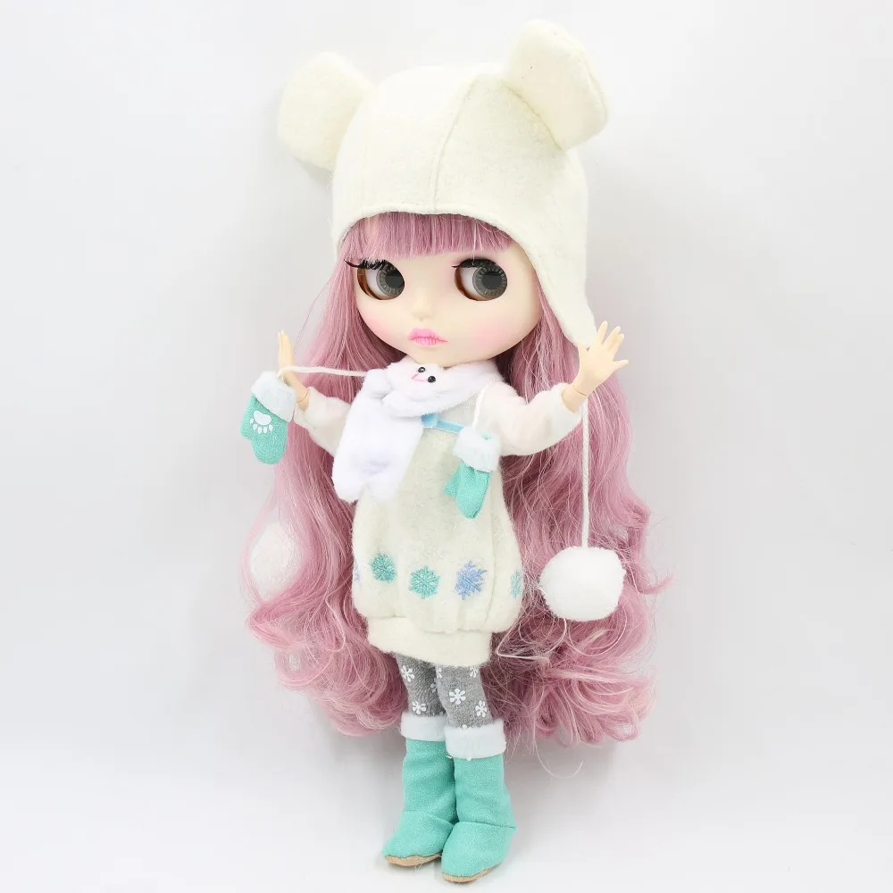 factory 1/6 blyth doll toy bjd joint body mix pink Hair white skin joint body gift 1/6 30cm 280BL1063/2352, naked doll