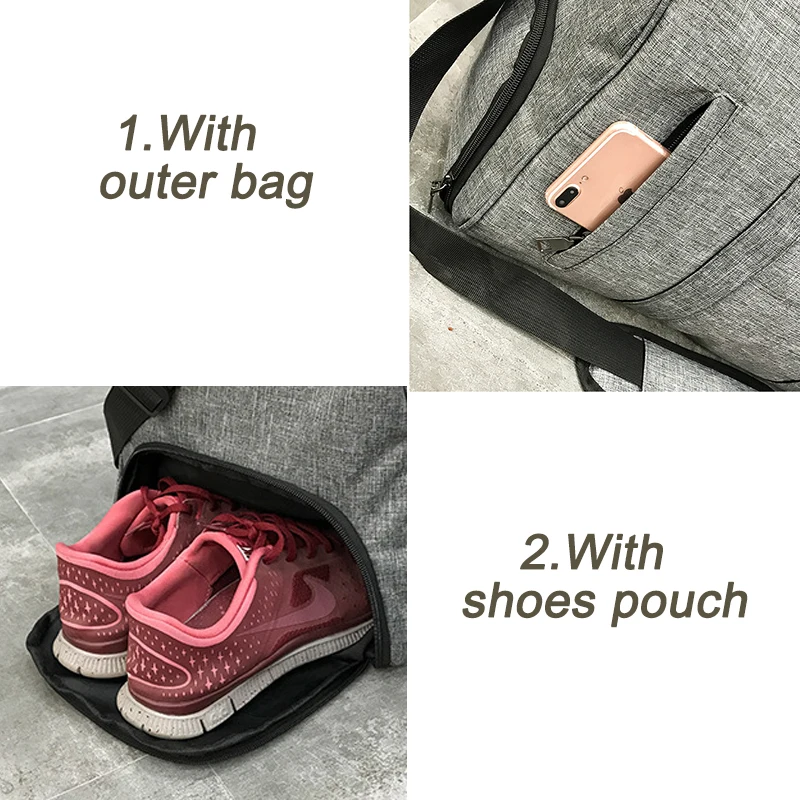 Мужская спортивная сумка, спортивная сумка для фитнеса, женская сумка для тренировок, йоги, фитнеса, уличная дорожная сумка с сумкой для обуви, спортивная сумка