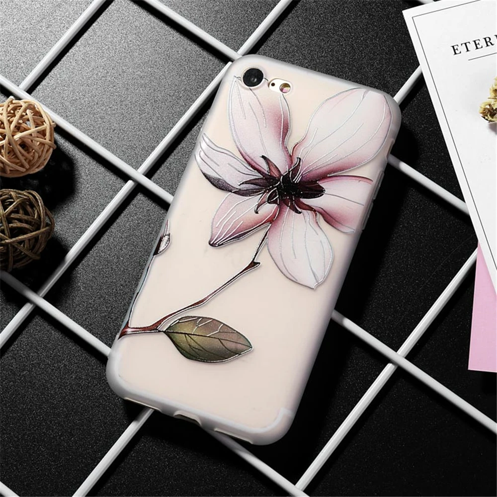 3D Relief Case for Iphone 6s Soft Protective TPU Back Cover for Iphone 5 5S 6s Plus X XS Max XR Phone Silicone Case for Iphone 7 (16)_