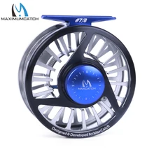 Maximumcatch Five Colors 7/8 WT Fly Fishing Reel Machined Aluminium Micro Adjusting Teflon Disc Drag Fly Reel Fishing Tackle