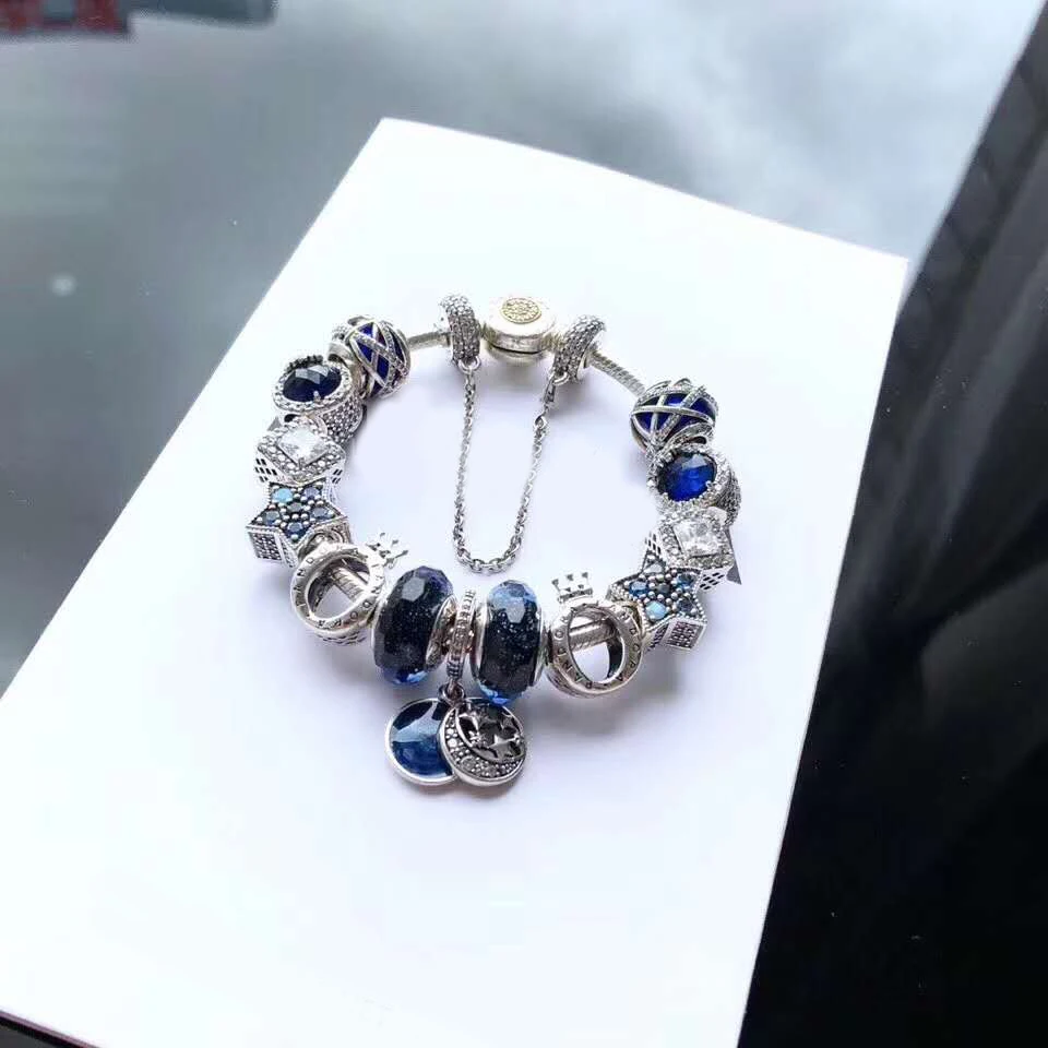 

DIY Jewelry Female Charm Fashion Silver 925 Original Bracelet, Suitable for Female Crystal Jewelry Bracelet Jewelry Gift