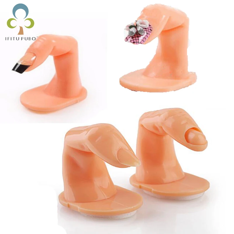 

10Pcs/ Lot Nail Art Practice Fake Finger Model For Hand Manicure Nail Art Training tool ZXH