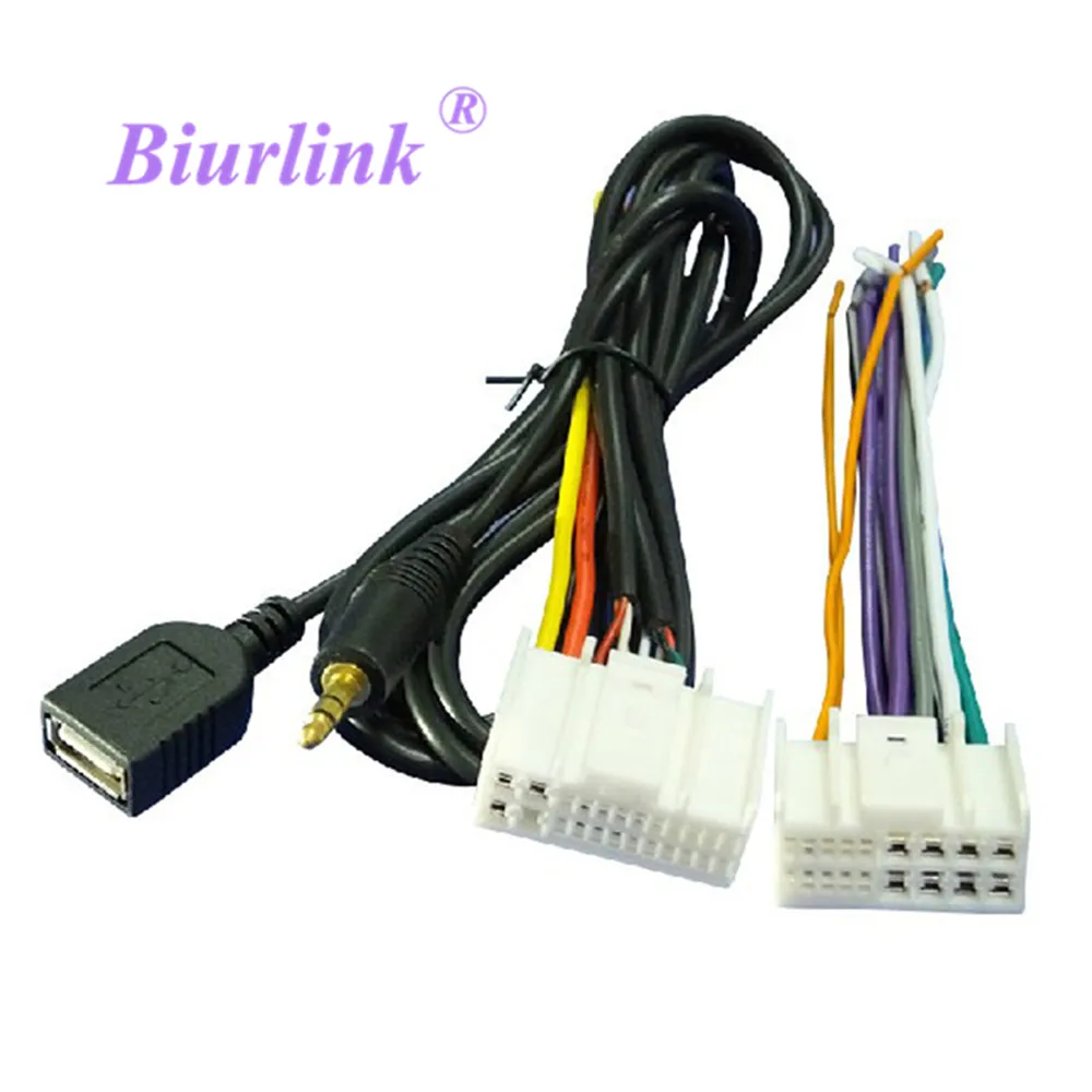 Автомобильный OEM CD DVD жгуты AUX USB кабель адаптер для Kia K2 K5 Sportage Hyundai IX35 Elantra|cable