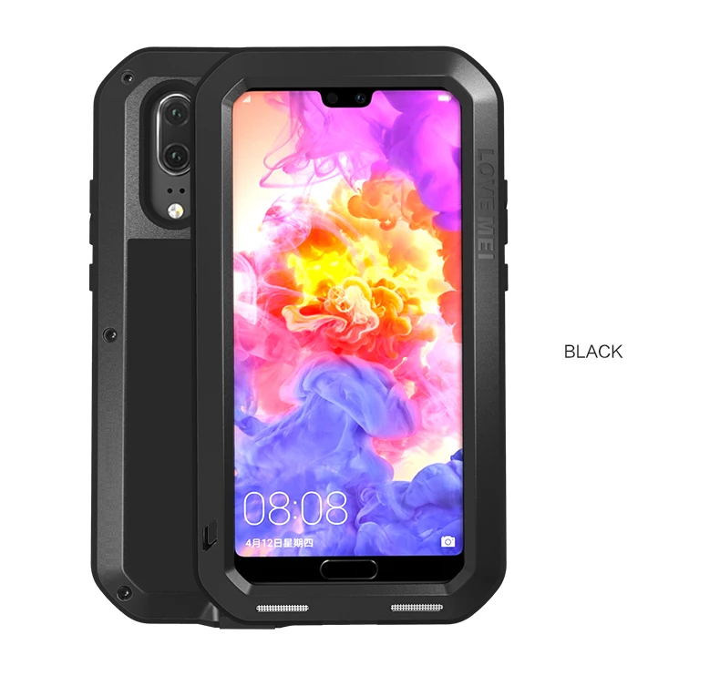 Металлический водонепроницаемый чехол LOVE MEI для Huawei P20 противоударный Pro