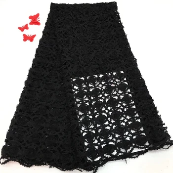 

2019-High-Quality Rendas Guipure Lace Fabric Applique Nigerian 3D Lace Fabrics For Wedding Dress Trimmings Dresses