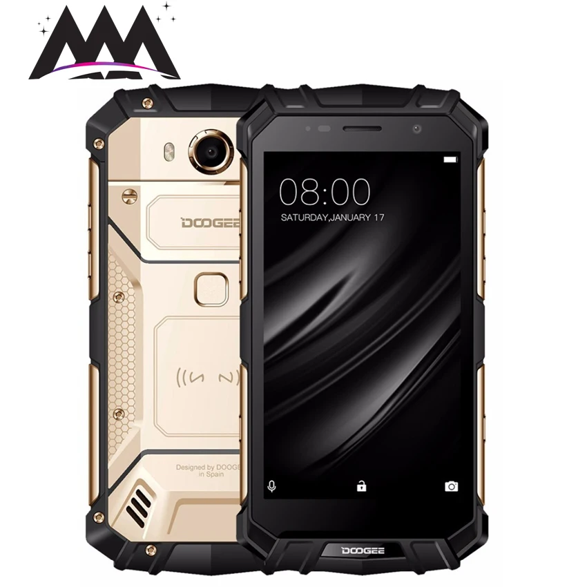 

Doogee S60 Lite IP68 Waterproof shockproof 4G Smartphone 5580mAh 12V/2A Wireless Charge 5.2" 4GB+32GB NFC Touch ID mobile phone
