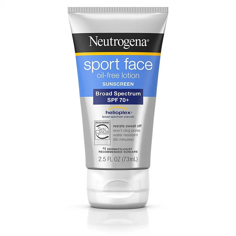 Спортивный солнцезащитный крем Neutrogena SPF70 + водостойкий устойчивый к поту без
