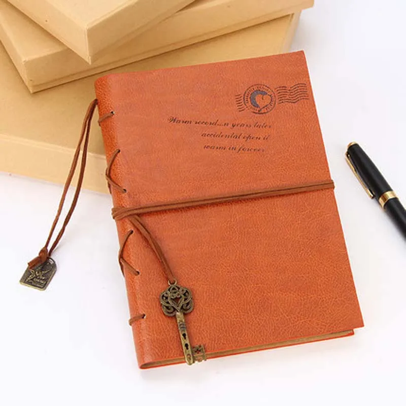 

JOUDOO 2017 Diary Notepad Notebook PU Leather Vintage Pirate Anchors Composition Book Office Meeting Replaceable Stationery Gift