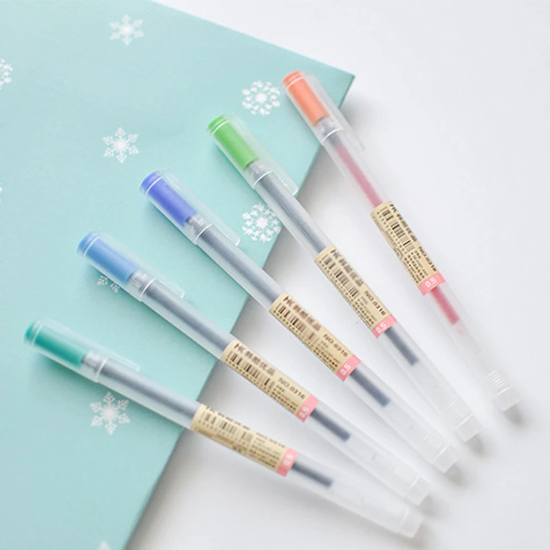 Ручка гелевая 12 шт./лот 0 5 мм с цветными чернилами|gel pen|colors gel pencoloured ink pens |