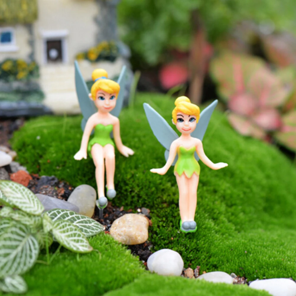 

1Pc Elf Girl Angel DIY Resin Fairy Garden Craft Decoration Miniature Micro Gnome Terrarium Gift Home Ornaments Random Color