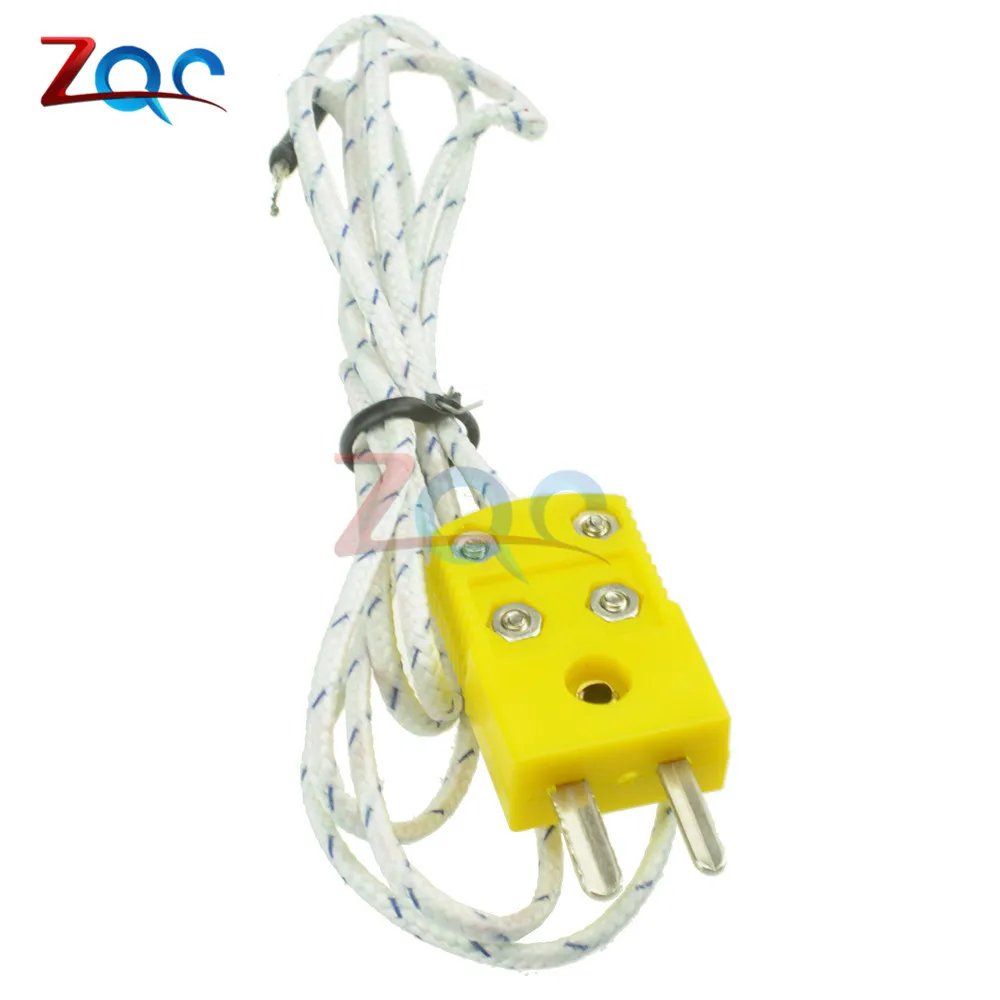 

Hot 1M 100CM Cable K Type Thermocouple Temperature Measuring Probe Sensor K-Type For Digital Thermometer