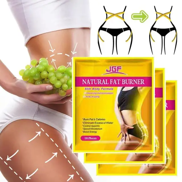 10Pc/Bag Slimming Navel Patch Natural Fat Burner Slim