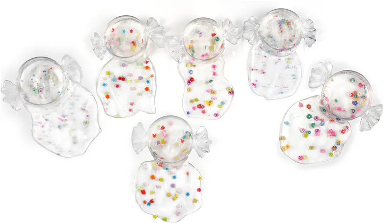 6 карамельные цвета форма Хрустальная слизь наборы пушистые прозрачные Лизуны в виде фруктов наборы прозрачная глина "сделай сам" Лепка глина детская игрушка для песочницы подарок