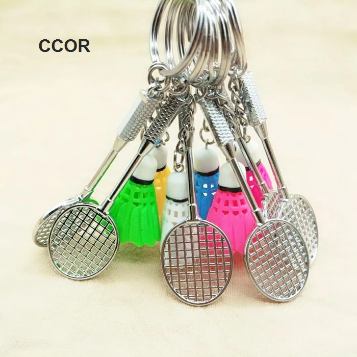 6PCS/Set, Sport Goods Keychains, Cute Mini Badminton KeyChain, Ball
