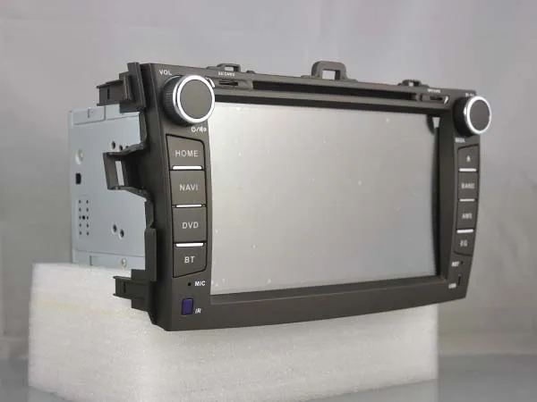 Discount Fit for TOYOTA COROLLA OTOJETA android 9.1 Wifi car dvd player device tape recorder GPS headunits with orange button light 1