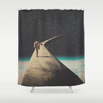 

We Chose This Road My Dear Shower Curtain Decorative Waterproof Polyester Fabric 8 Sizes Shower Curtain 12 Hooks