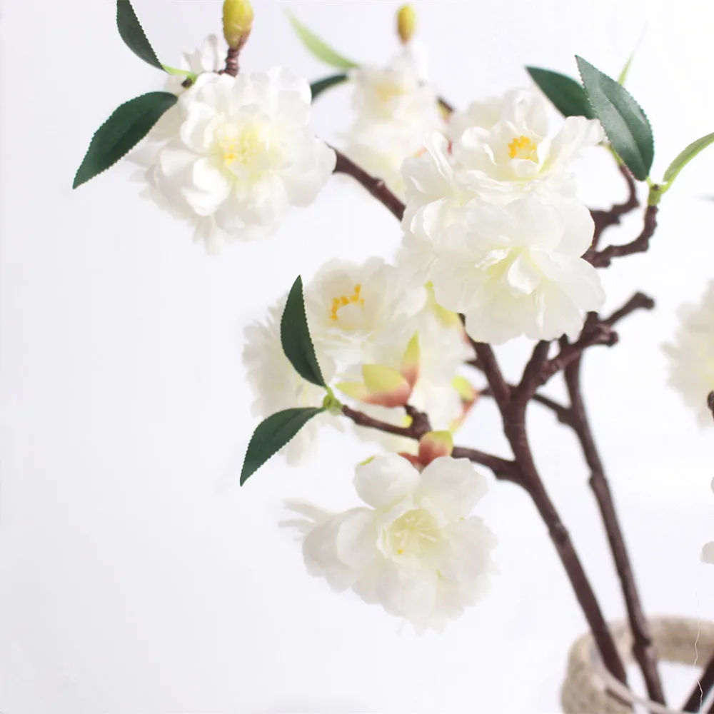 Artificial Silk Flower Mini Cherry Blossom Sakura For Wedding Party Table Decor Acessorise Flores (5)