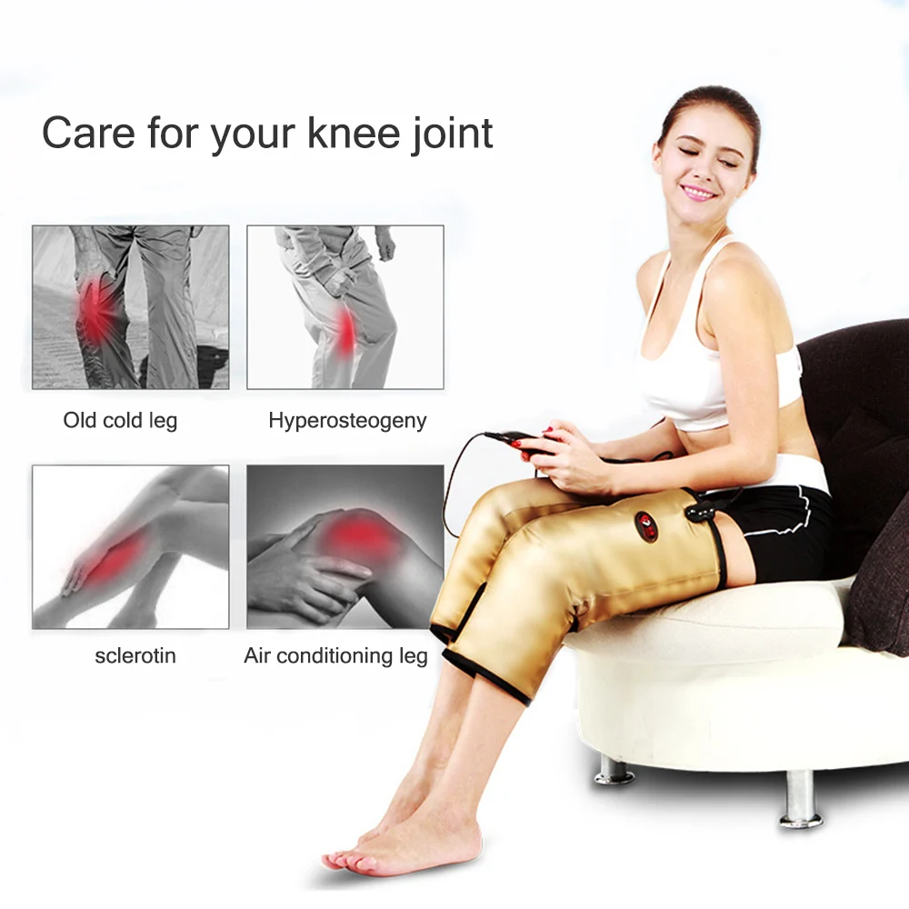 Infravermelho Joelho Fisioterapia Instrumento Comprimir Joint Massagem Terapia Reabilitação Joelheira Vibração Massageador 4 Cheap Aparelhos de Massagem da perna