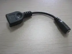 10 шт./лот 1,35x3,5 мм DC Женский USB Женский конвертер зарядный кабель шнур тонкой медной проволоки 10 см #55