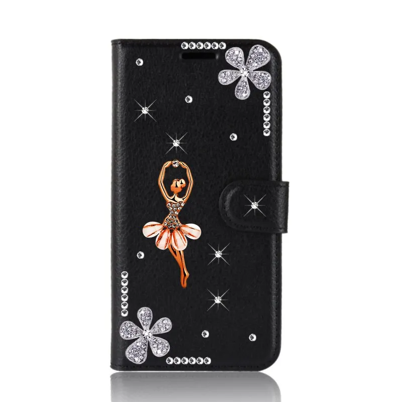 Розовый кожаный флип-чехол-Броня чехол для samsung Galaxy Note 9 S8 S9 A50 J7 Neo J5 J3 A7 A5 A3 J4 J6 A6 плюс чехол для телефона - Цвет: Black