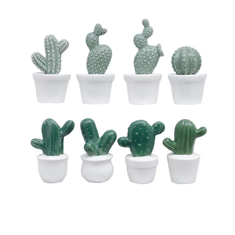 

Nordic Cactus Decorative Ornaments Living Room Crafts Simulation Creative Ceramic Cactus Personalized Desktop Decoration Props