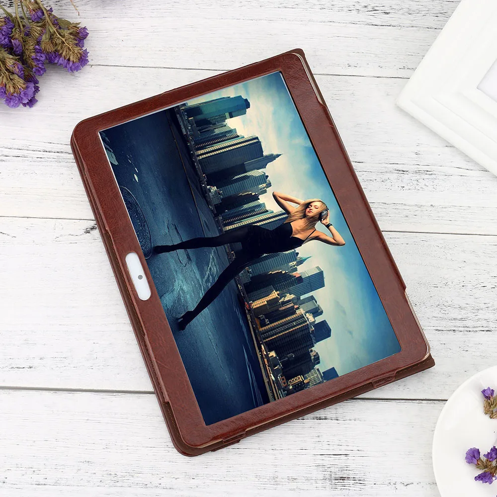 Универсальный кожаный чехол-книжка для 10 10,1 дюймов Android Tablet PC 20J Прямая поставка