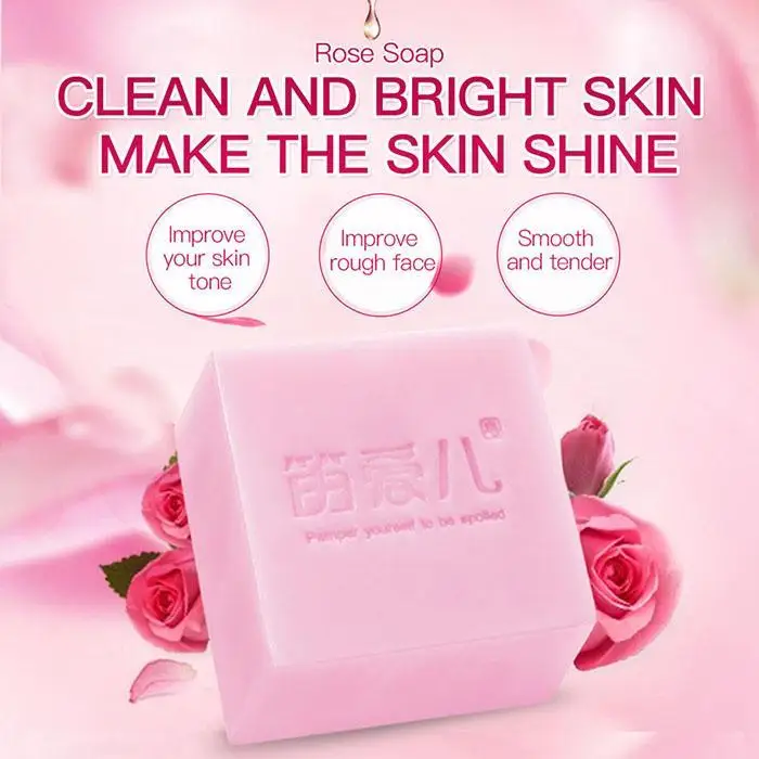 Мыло для ухода за кожей глубокий Очищающий увлажняющий около 120 г как на изображении розовое взрослое мыло ручной работы