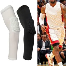 M-XL, спортивный, безопасный, эластичный спортивный для спортивного зала, баскетбола, рукав для рук, для стрельбы, Небьющийся, сотообразный, налокотник, опоры, налокотник, защита