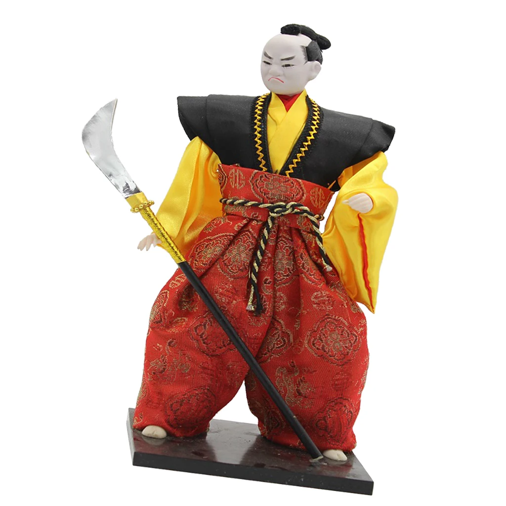 12inch Post-Modern Japanese Samurai Male Doll Oriental Dolls Model Craft #2 Japanese Geisha Kokeshi Dolls