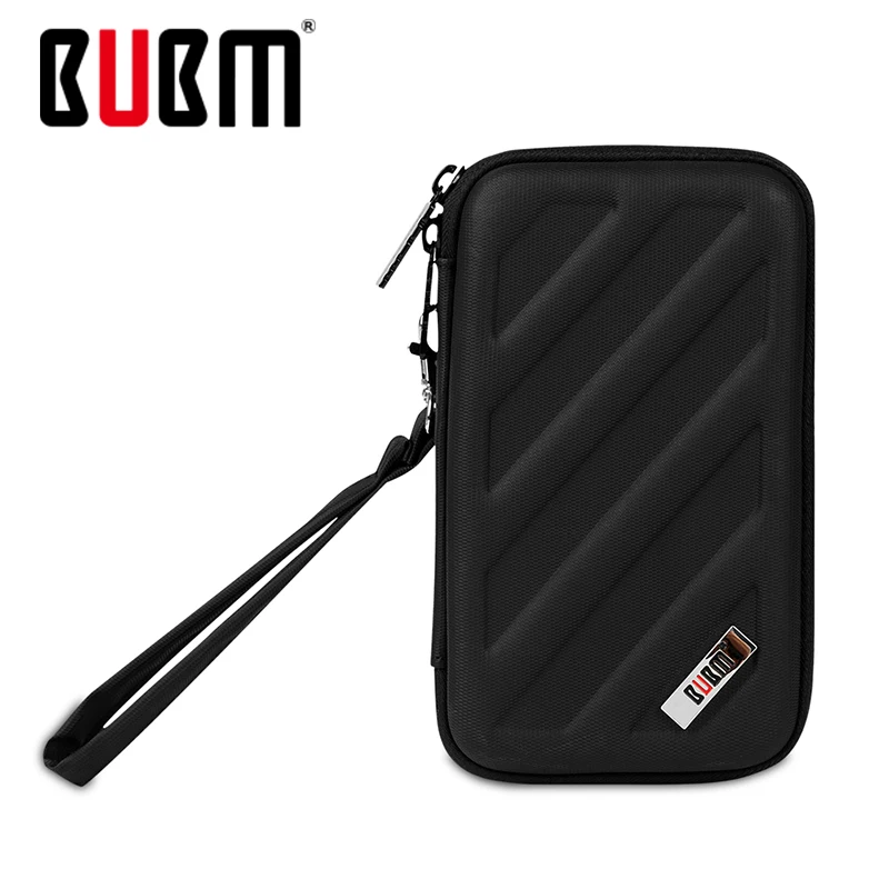 BUBM حقيبة محمولة ل الرقمية تلقي الأسود الالكترونيات اكسسوارات منظّم حقيبة سفر ل U القرص SD بطاقة VIP حافظة للبطاقات حالة