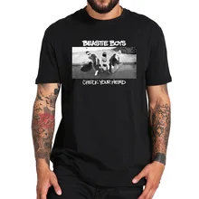 Европейский размер, хлопок, футболка с надписью «Beastie» для мальчиков, футболка с надписью «Check Your Head» в стиле панк, хипстерские дышащие футболки с вырезом лодочкой для фитнеса, Camiseta, топы