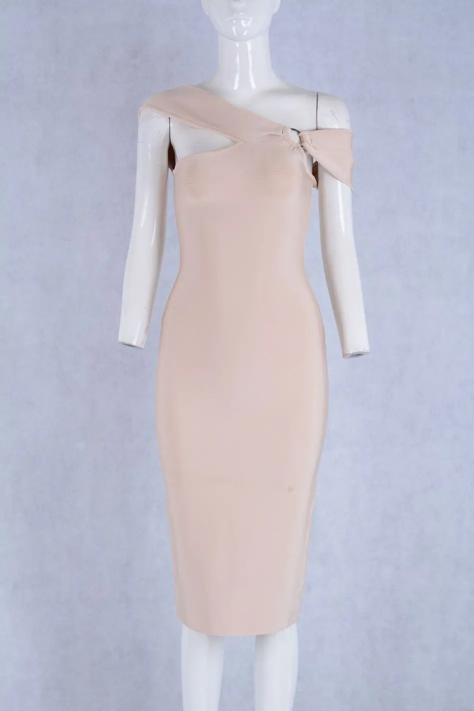 Летние элегантные вечерние облегающие бандажные платья женские зеленые ...