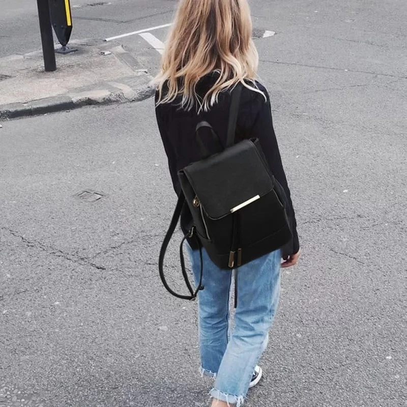 JUILE Women?s Backpack Pu Leather Female Backpacks Teenager girl School Mochila Feminina Rucksack hot Youth women Backpacks
