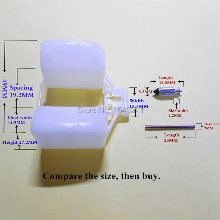 HMHonda Motorcycle Keihin carburetor plastic float and needle valve kit