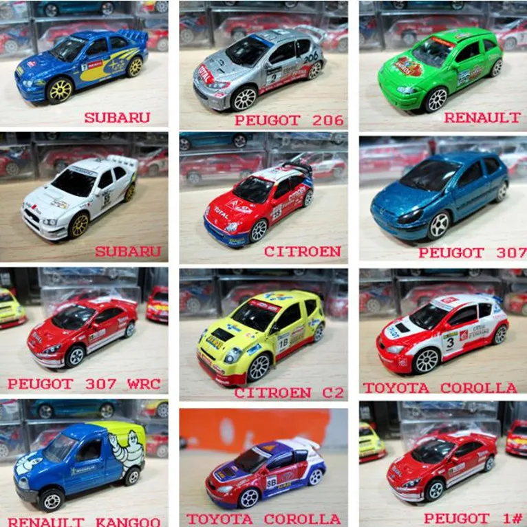 Высокая имитация Renault пего toyota corolla subaru racing model 1:64 модели легкосплавных
