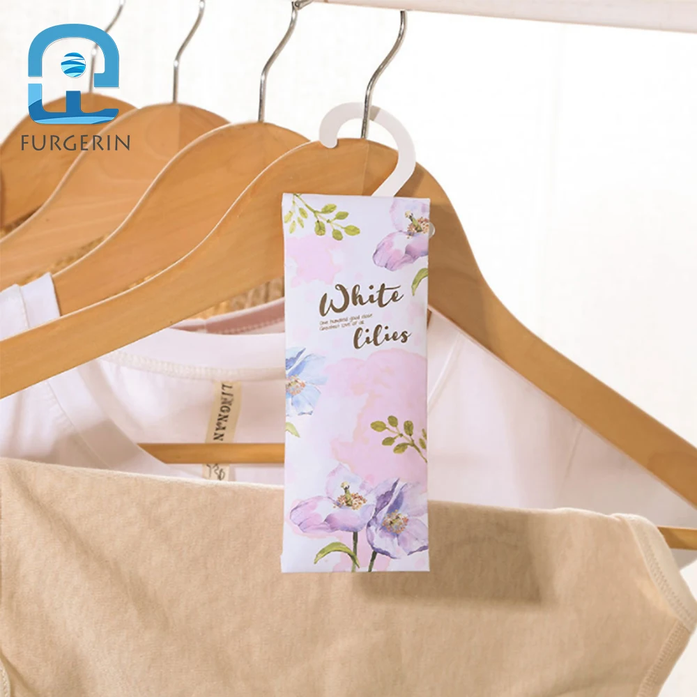 FURGERIN-Natural Air Freshener for Home, Hanging Lavender, Solid Air Refresher Sachets, Paper Bag for Car, Drawer, Wardrobe,