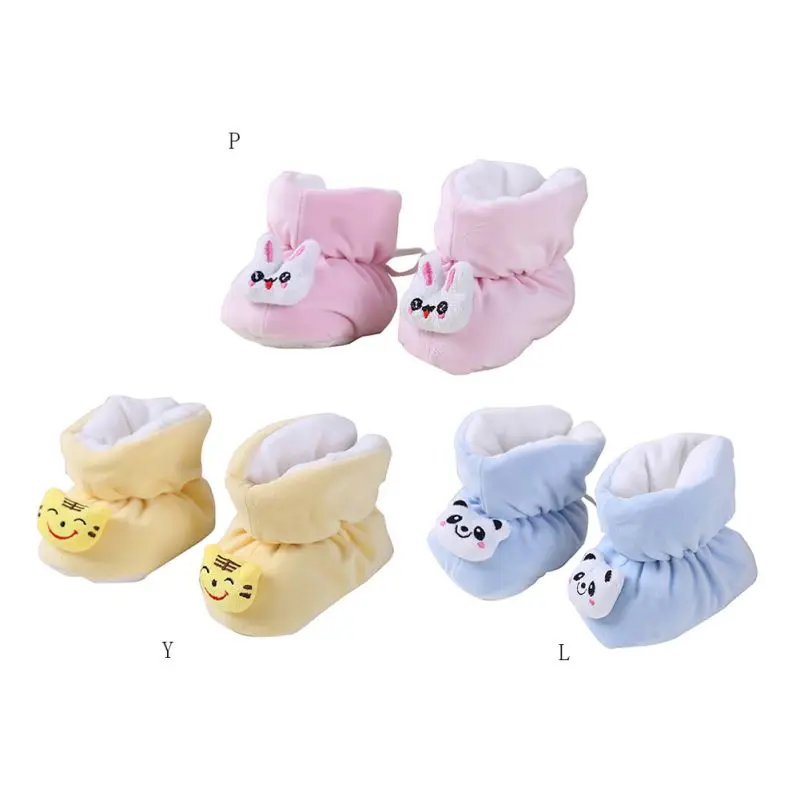 

Autumnl Winter Infants Thick Warm Crystal Velvet Soft Bottom Non-Slip Shoes Newborn Baby Toddler shoes Anti-Fall Shoes