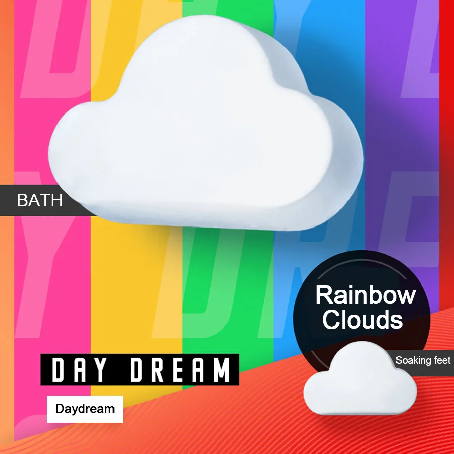 

LAIKOU Soap Making Handmade Whitening Soap Bath Salt Rainbow Bubble Skin Bleaching Soap Bath Bomb Gift Set Bubble Bath Chirdren