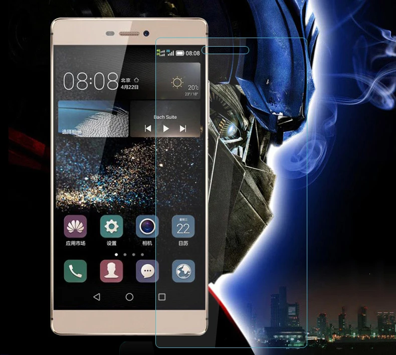Для HUAWEI Ascend P8 Lite закаленное стекло против царапин 9H + твердость поверхности 2.5D